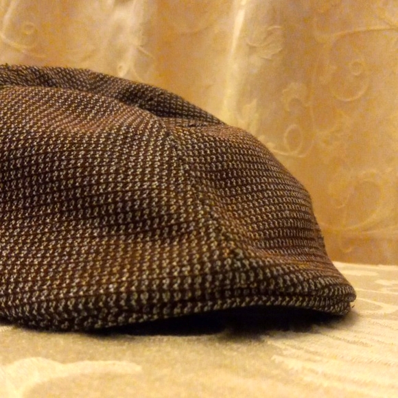 U.S. POLO ASSN. Brown and Cream, Tan, Tweed Newsboy Hat | Gatsby Hat | Golf Hat - Picture 3 of 16